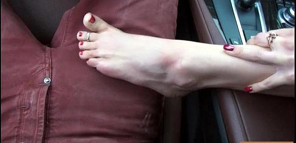  Nice feet teen babe Taissia Shanti anal screwed by stranger